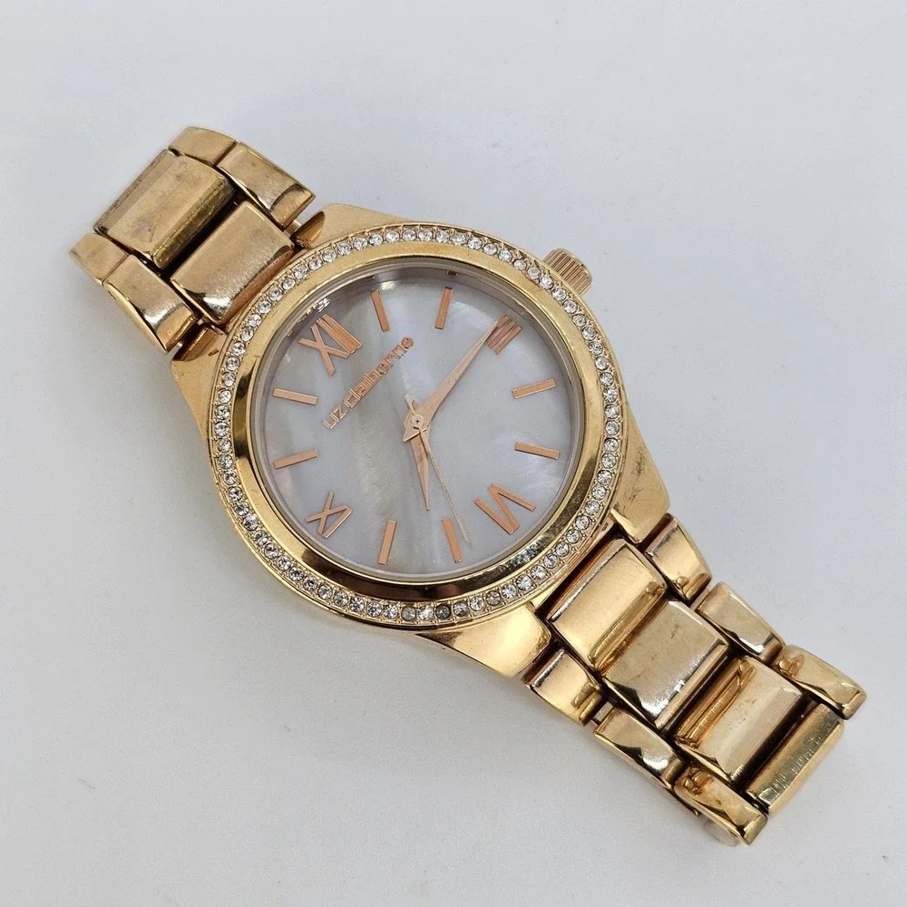 Liz Claiborne Women's Watch‎ 38MM Gray Dial Rose Gold Band 6
